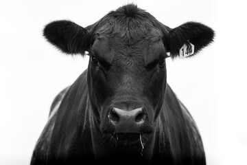 New Zealand Angus beef cow - obrazy, fototapety, plakaty