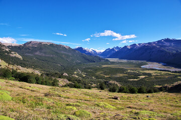 The panorama view close Fitz Roy, El Chalten, Patagonia, Argentina