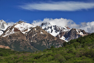 Fototapeta na wymiar Fitz Roy mount, El Chalten, Patagonia, Argentina