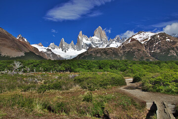 Trekking to Fitz Roy, El Chalten, Patagonia, Argentina