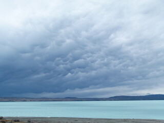 Turquoise Blue Lake In New Zealand