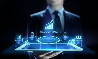 Accounting Accountancy Banking Calculation Business finance concept.
