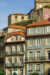 old houses in the old town of Porto, Portugal
