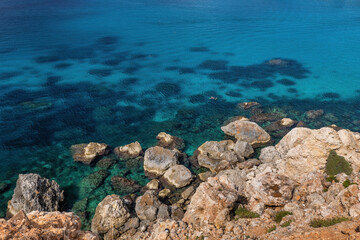 Craggy Sea Shore Of Malta Island