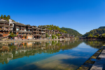 Beautiful landscape of Hunan Xiangxi Fenghuang Ancient City