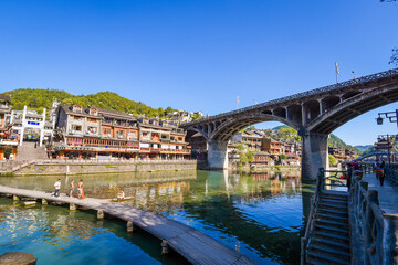 Beautiful landscape of Hunan Xiangxi Fenghuang Ancient City