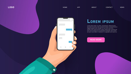 Minimalist mockup smartphones for presentation in white background