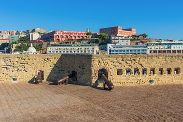 
Naples, Italy - built during the 15th century, and a main landmark in Naples, Castel dell'Ovo (Egg...