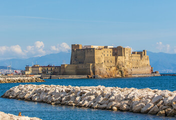 
Naples, Italy - built during the 15th century, and a main landmark in Naples, Castel dell'Ovo (Egg...