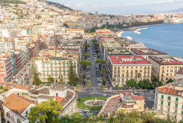 Naples, Italy - one of the historical districts in Naples, Chiaia displays a wonderful architecture...