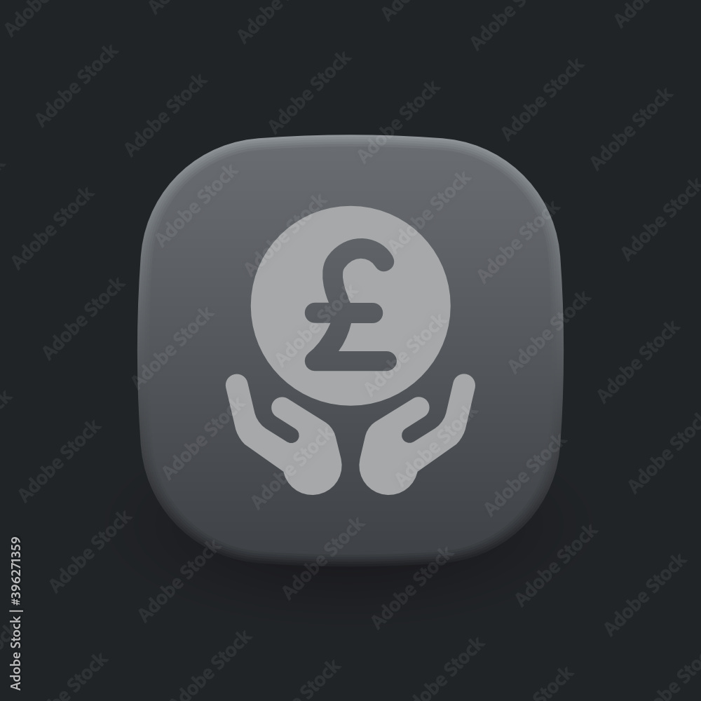 Poster save money pound - icon