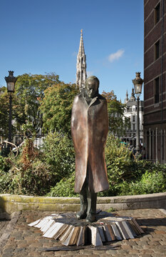 Monument to Bela Bartok in Brussels. Belgium