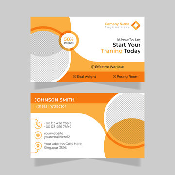 Fitness Gym Business card template