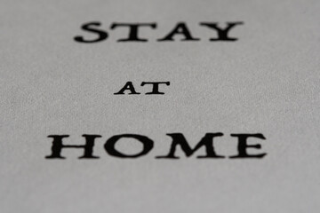 Stay at Home to protect you and your loved oney.
