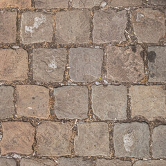 Stone cobblestone pavement for texture or background, iphone image