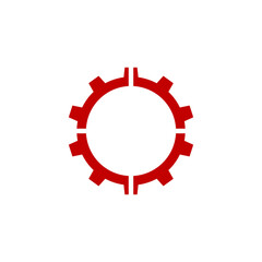  Gear Technology Vector Logo. Abstract Gear Tech Icon. Stock Illustration