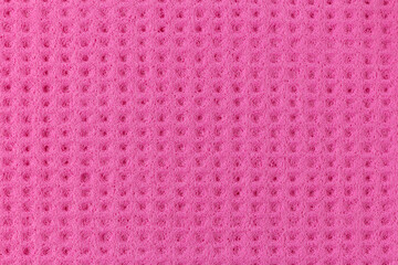 Pink absorbent wipe texture surface