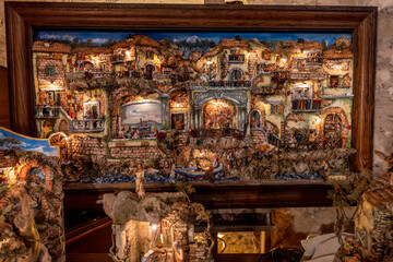 The art of Neapolitan nativity of S. Gregorio Armeno, Presepe in the local market stall
