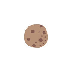 Chocolate Cookie vector isolated icon illustration. Cookie icon