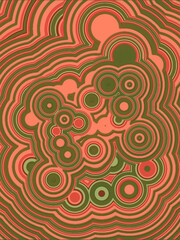 Holographic ripples, iridescent background. 3d rendering digital illustration