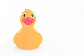 Orange rubber duck