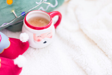 Christmas and new year decoration backgroud. Retro style