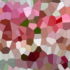 Stained glass decor, abstract colorful mosaic pattern for design.