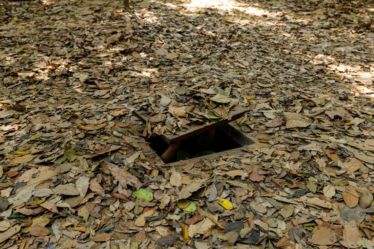 The Vietnam War Tunnel Of Cu Chi At Saigon In Vietnam