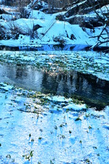 freezing water in the river Sinetuliсa