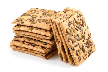 cereal biscuit cookies isolated on white