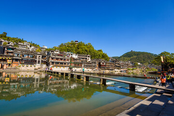  Beautiful scenery of Fenghuang ancient town