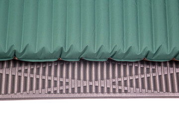 part of inflatable and polyurethane mat for tourism and camping