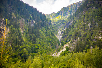 Fototapeta premium Mountain Cleft Crack Valley dale