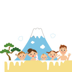 銭湯　家族　旅行　風呂　親子　混浴