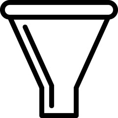 
Funnel Vector Line Icon
