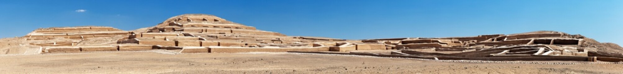 Nasca or Nazca pyramid at Chahuachi in Peru