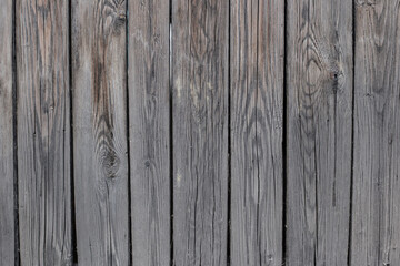 Horizontal wooden background from wooden gray planks