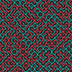 Abstract Geometric Pattern generative computational art illustration