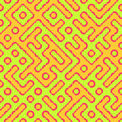 Abstract Geometric Pattern generative computational art illustration