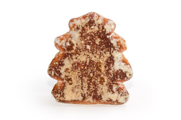 Gingerbread in the shape of a Christmas tree
