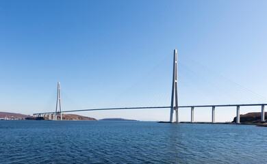 Vladivostok. Bridge to Russky Island