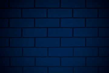 Dark blue brick wall. The photo. Close-up. Background. Texture.