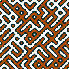 Abstract Geometric Pattern generative computational art illustration