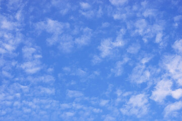 White clouds on blue sky