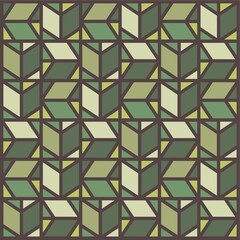 Beautiful of Colorful Abstract Geometric Background, Repeated, Illustrator Pattern Wallpaper. Image for Printing on Paper, Wallpaper or Background, Covers, Fabrics