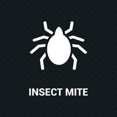 Vector image. Icon of a mite.