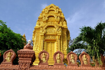 Cambodia Phnom Penh - Shrine of former High Priest Chuon Nat