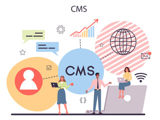 CMS. Content management system. Creation and modification