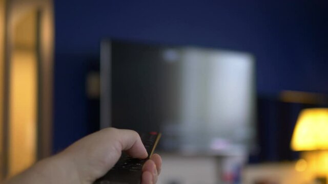 Watching tv and using TV remote control in 4k