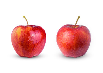 Red apple isolated on white background for graphic design